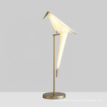 ZhongShan GuZhen Swing Origami Bird Table Lamp Modern Luxury Desk LED Table Lamp Desk